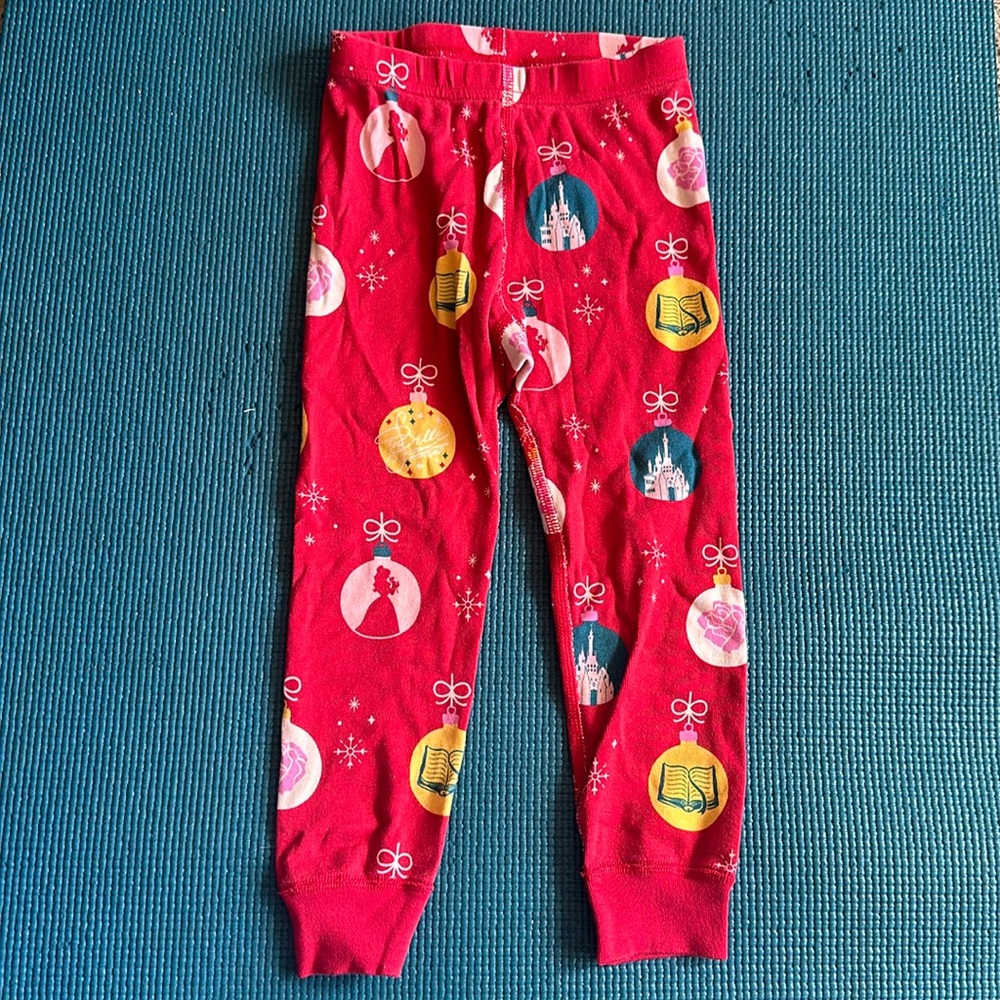 Hanna Andersson x Disney Beauty & the Beast Christmas Pajama Pants Sleep 3T